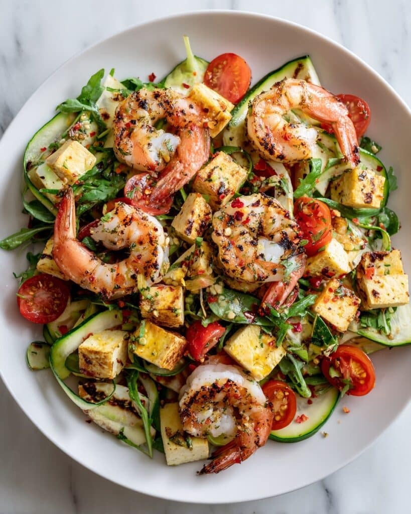 Sticky Barbecued Prawn Salad Recipe