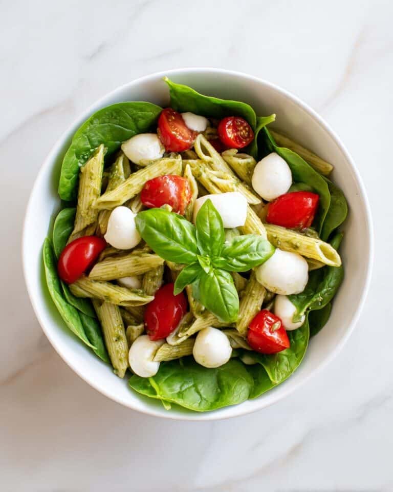 Healthy Chicken Pesto Pasta Salad Recipe