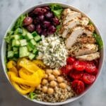 Mediterranean Grain Bowl with Chickpeas, Feta, and Lemon Herb Dressing Recipe