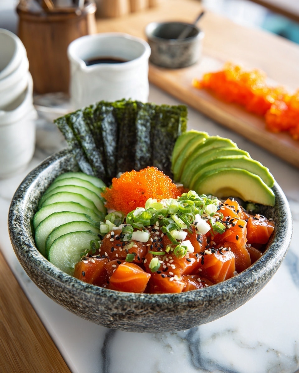 Hawaiian Salmon Poke Bowl Recipe
