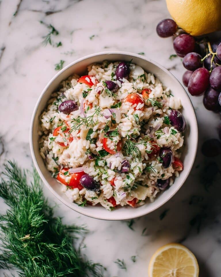 Healthy Greek Rice Salad Recipe