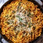 Creamy Parmesan Garlic Spaghetti Sauce Recipe