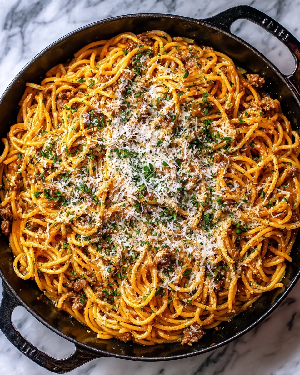 Creamy Parmesan Garlic Spaghetti Sauce Recipe