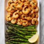 Lemon Butter Garlic Shrimp and Asparagus Skillet Recipe