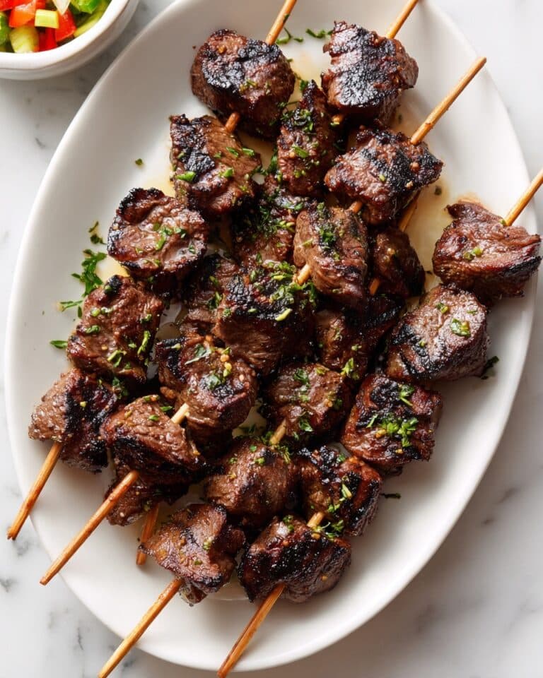 Greek Lamb Souvlaki Skewers Recipe