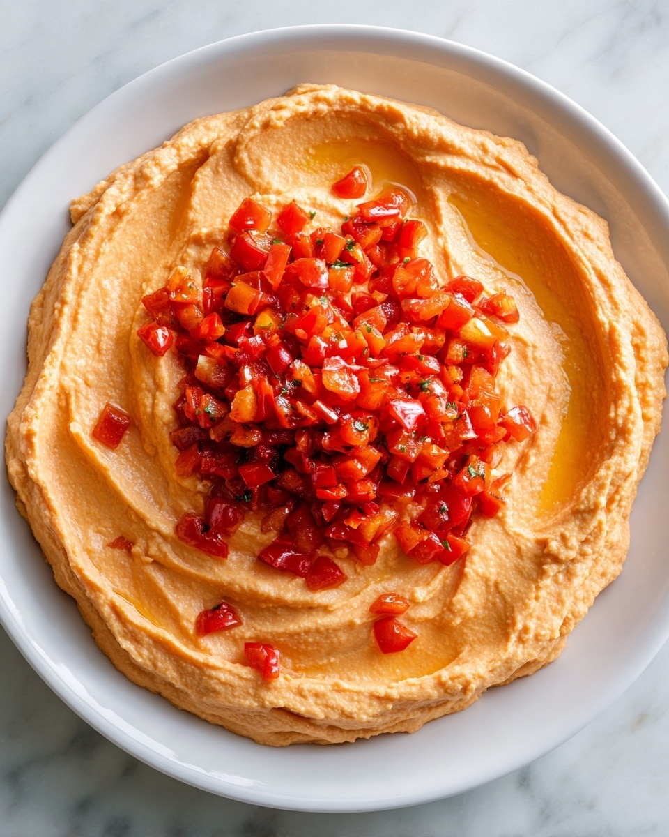 Roasted Red Pepper Hummus Recipe