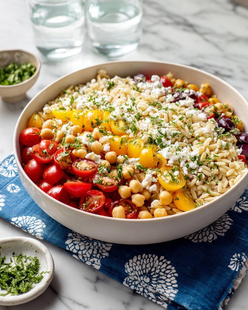 Mediterranean Orzo Pasta Salad Recipe