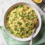 Lemon Orzo with Parmesan & Peas Recipe