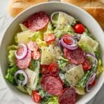Grinder Salad: A Fresh and Crunchy Italian Deli Meat Toss Recipe