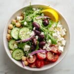 Greek Salad with Lemon Vinaigrette Recipe