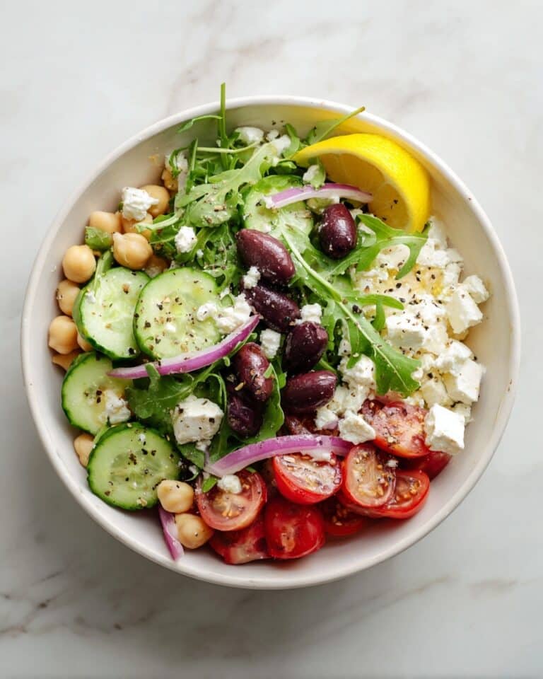 Greek Salad with Lemon Vinaigrette Recipe