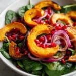 Spinach Salad Stuffed Acorn Squash Recipe