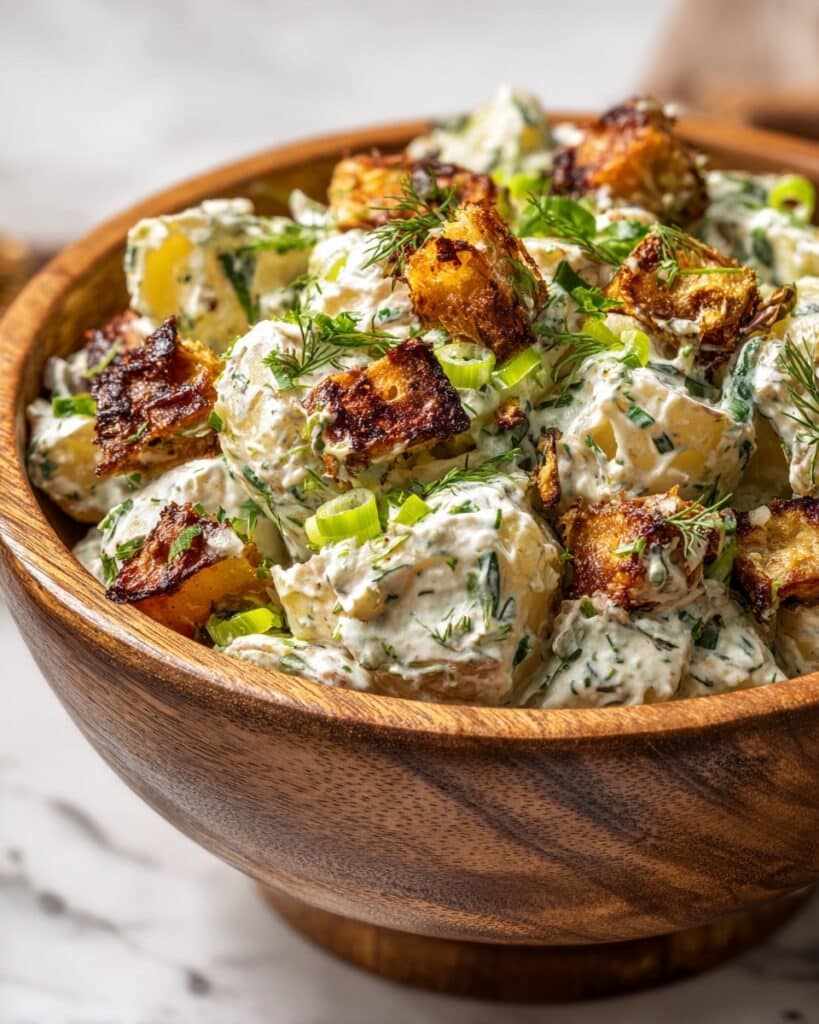 Viral Crispy Potato Salad Recipe