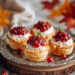 Easy Blueberries Cranberry Brie Bites Recipe
