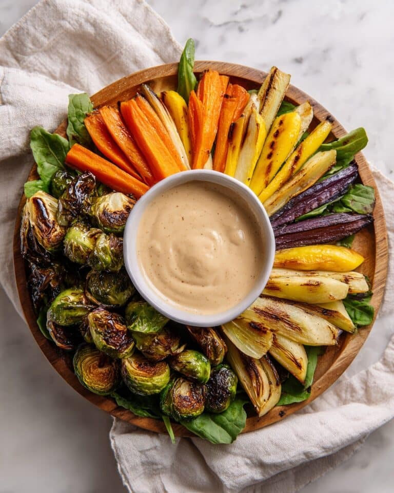Wooden Roasted Veggie Platter Recipe
