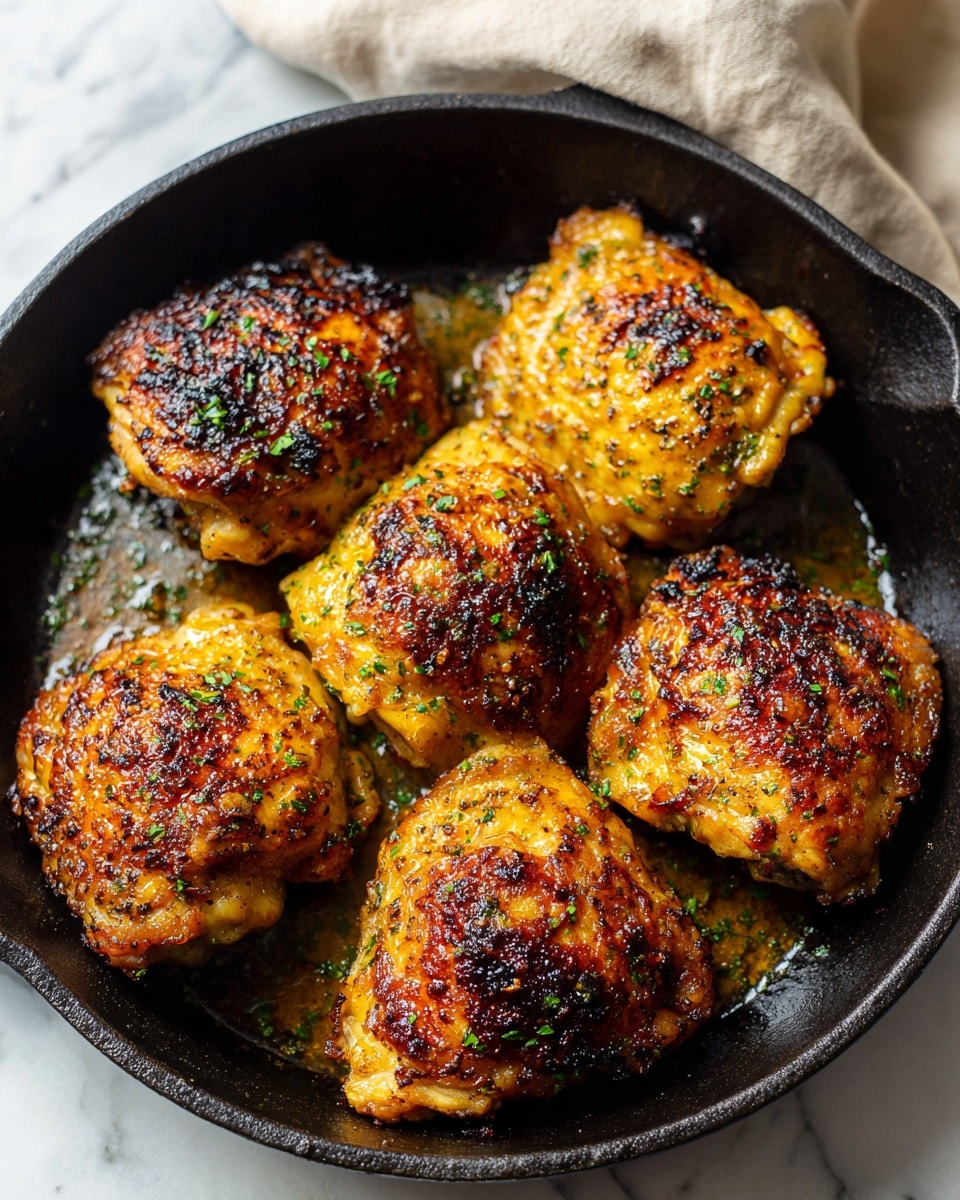 Garlic Butter Baked Chicken Thighs Recipe