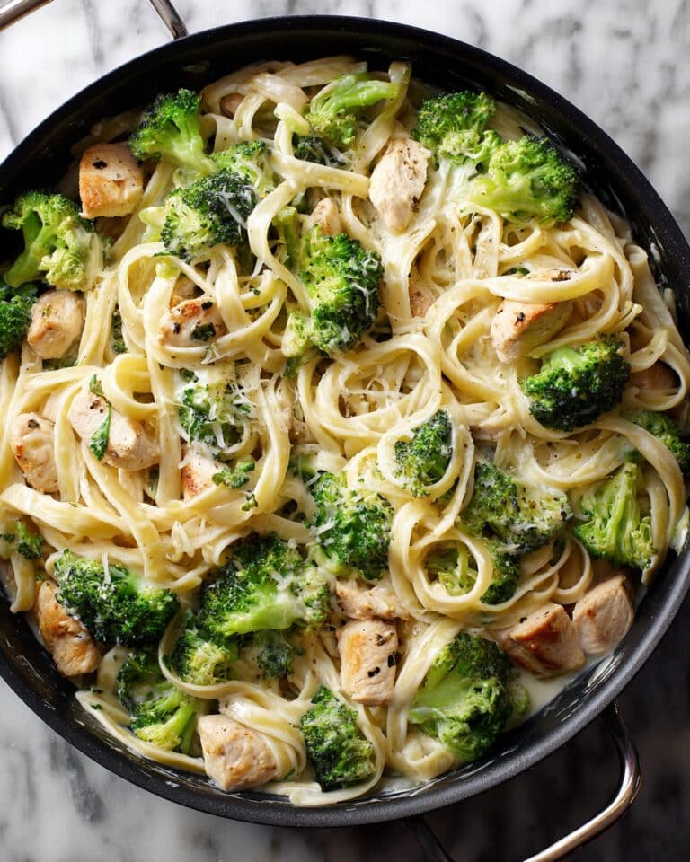 Garlic Broccoli Chicken Alfredo Recipe