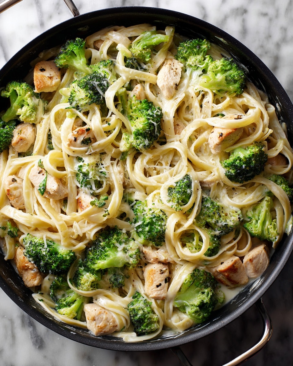 Garlic Broccoli Chicken Alfredo Recipe