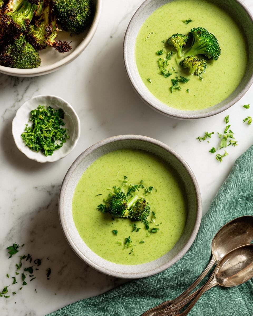 Creamy Broccoli and Spinach Soup Recipe