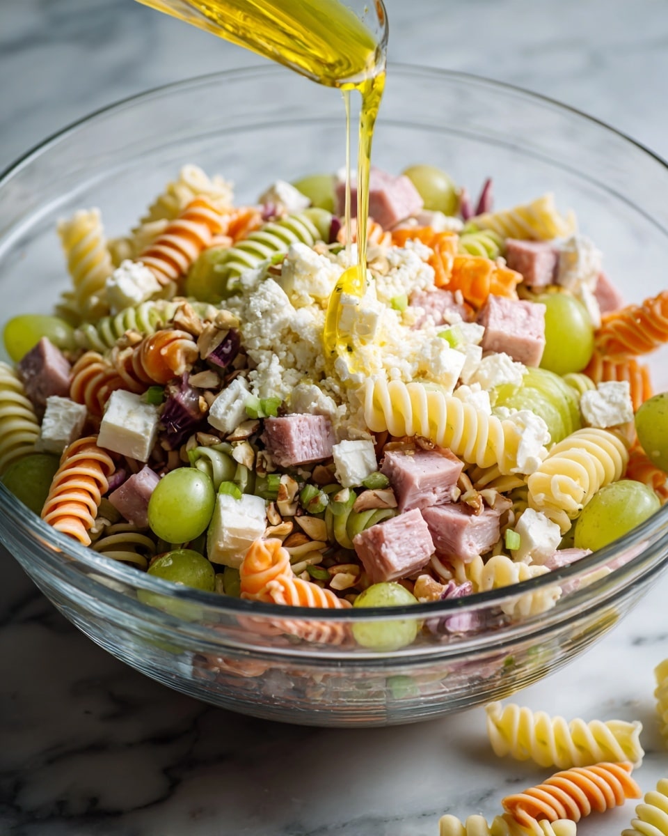 Cold Turkey Pasta Salad with Honey-Citrus Dressing Recipe - Recipe Image